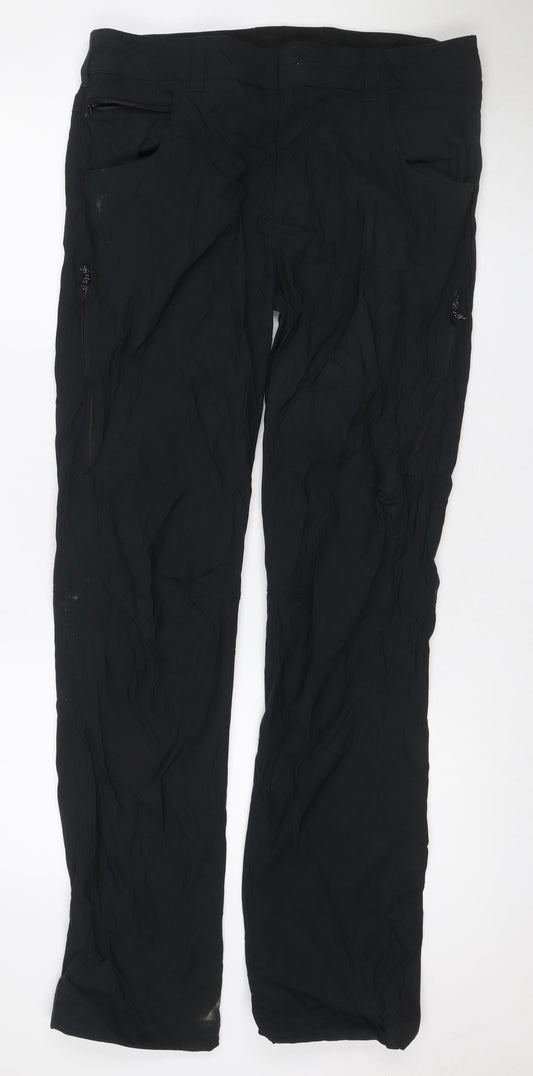 Berghaus Men's Black 34W 34L Waterproof Rain Trousers Zip Pockets