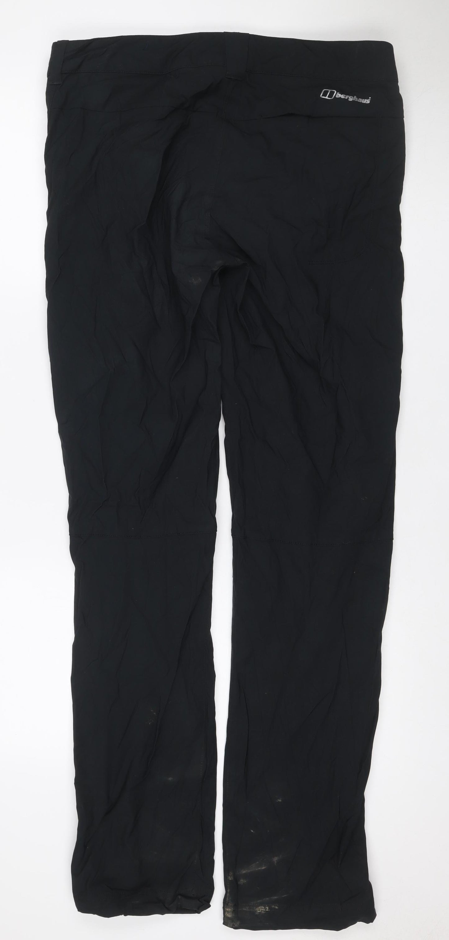 Berghaus Men's Black 34W 34L Waterproof Rain Trousers Zip Pockets