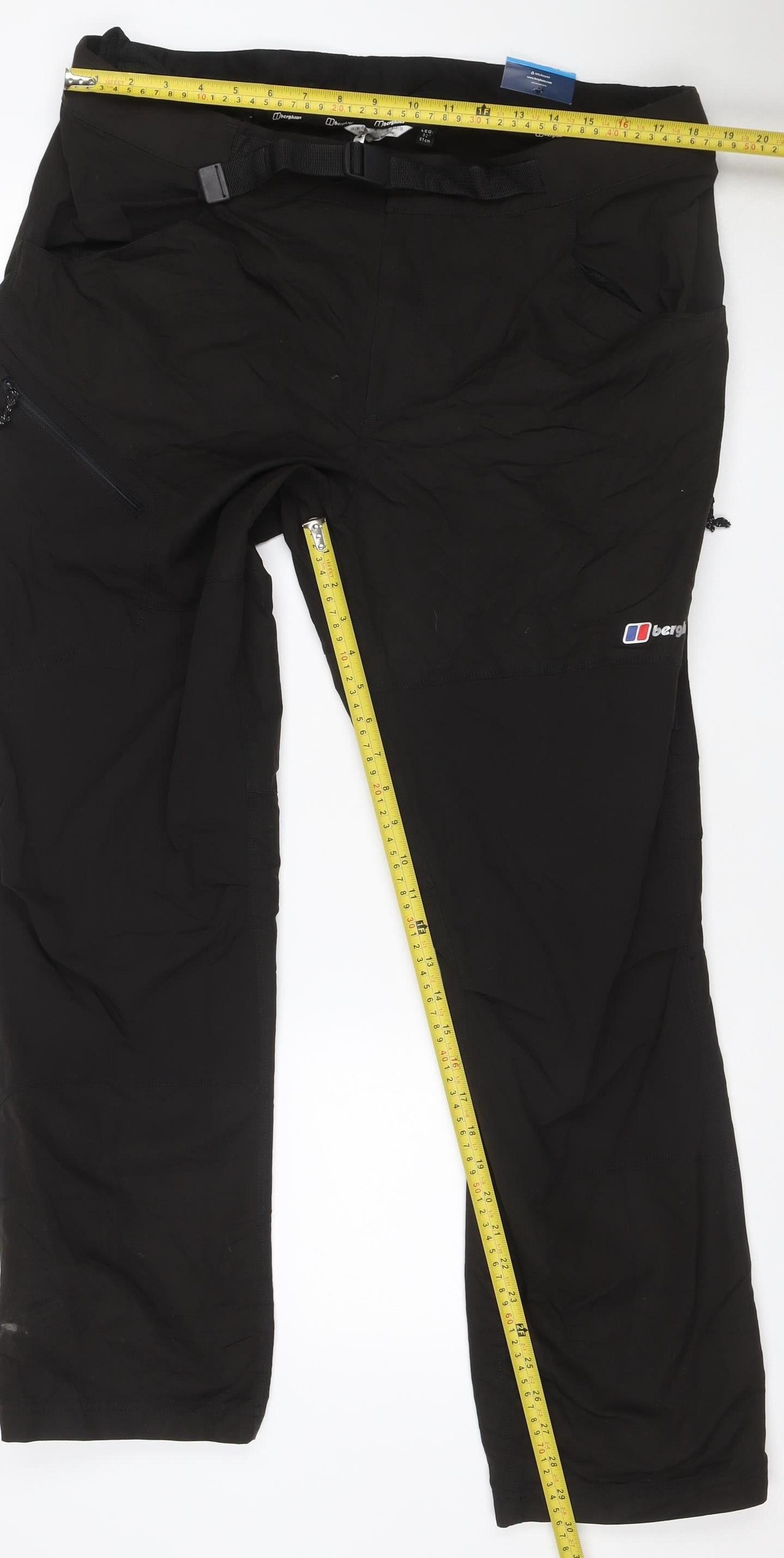 Berghaus Men's Black M Snow Pants 32in Leg Water Resistant Trousers