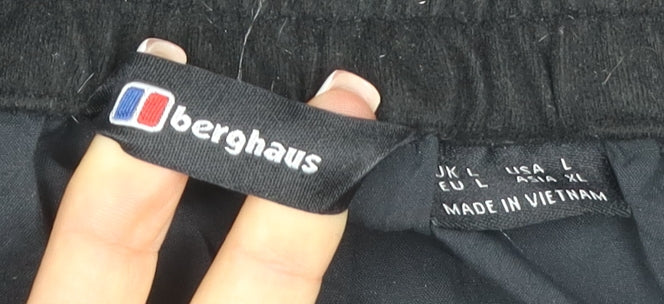 Berghaus Women's Black L Lightweight Drawstring Outdoor Trousers