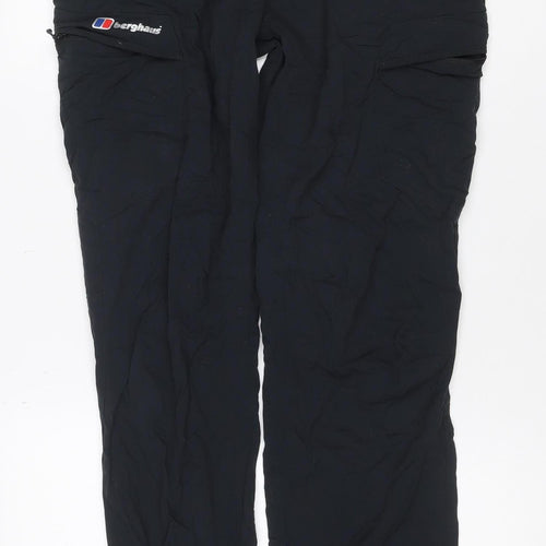 Berghaus Mens Black UK 32 Hiking Pants Lined Adjustable Waist
