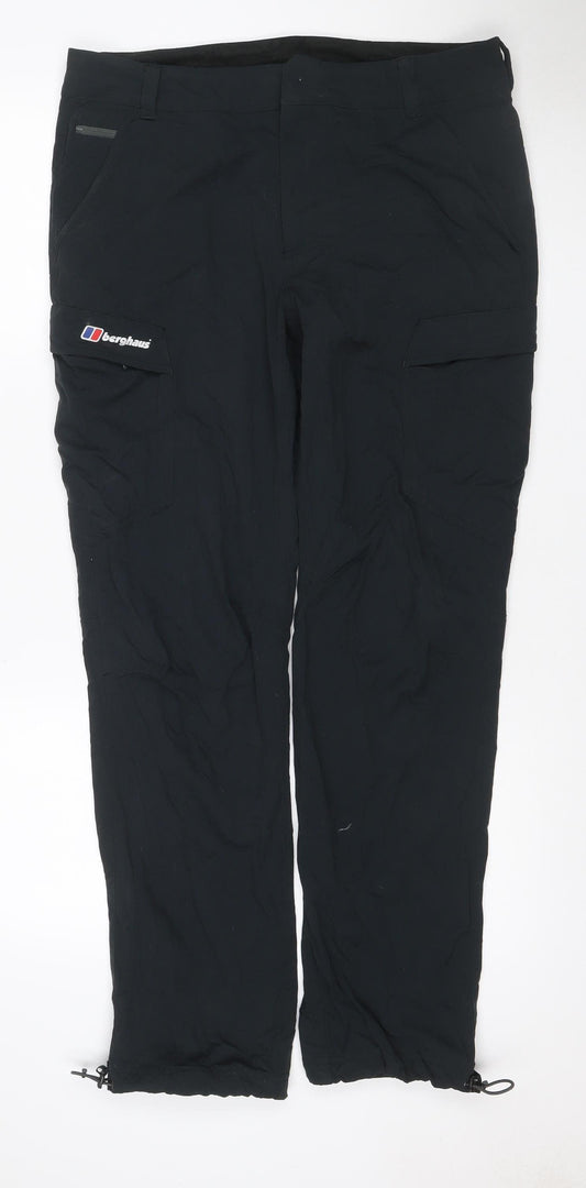 Berghaus Men’s Black Hiking Trousers L 34in Waist 32in Leg