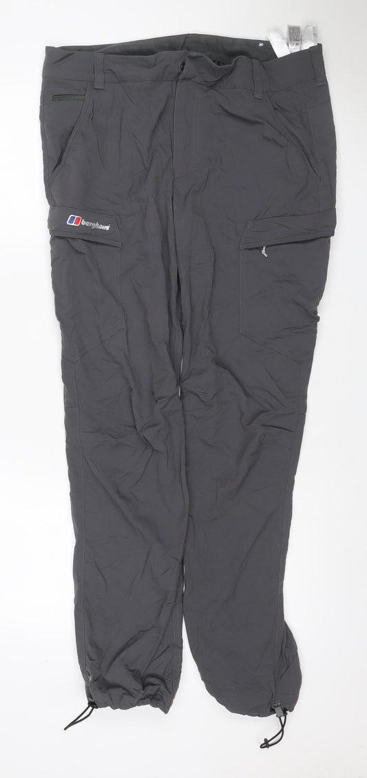 Berghaus Men’s Grey Pants UK 34 W34 L32 Water Resistant