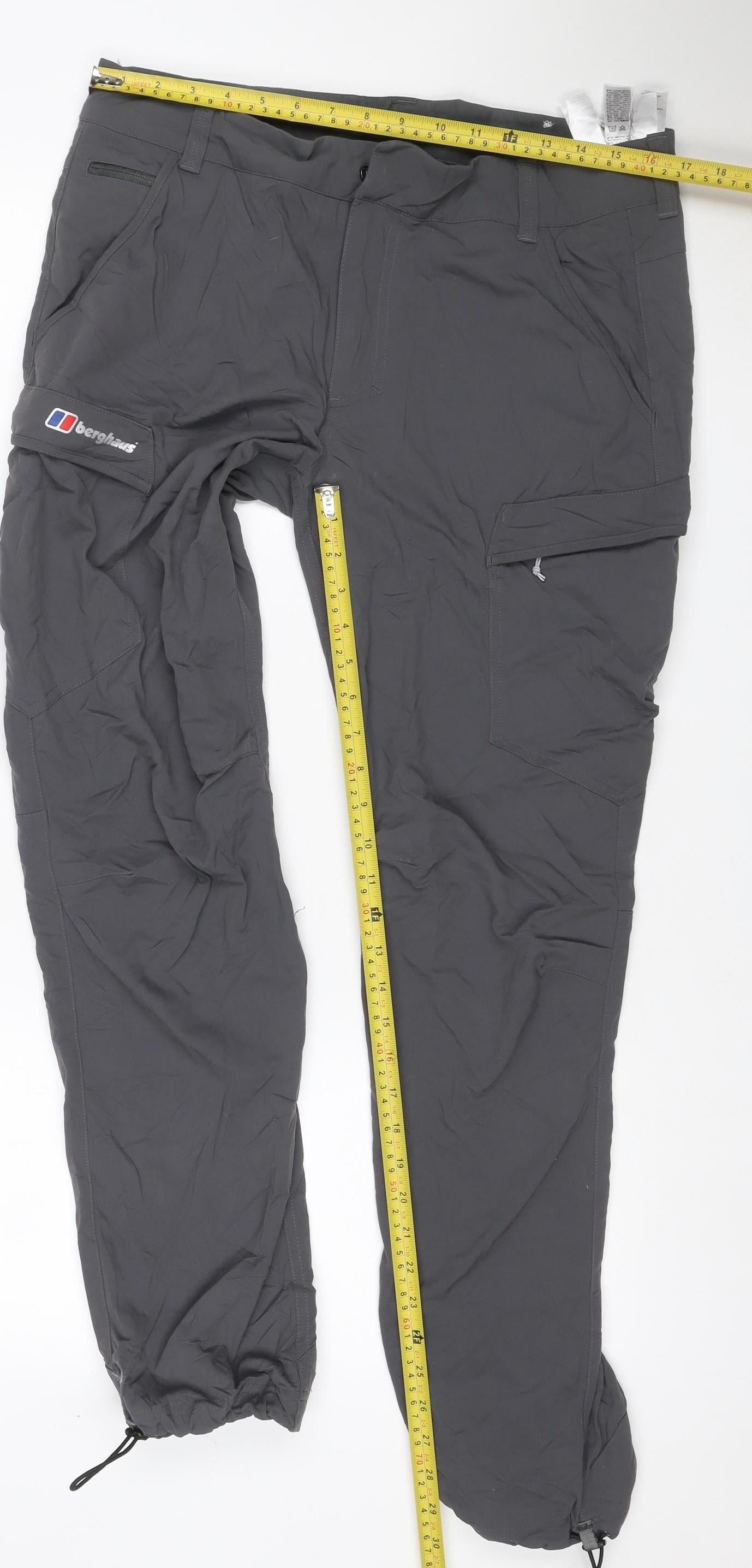 Berghaus Men’s Grey Pants UK 34 W34 L32 Water Resistant