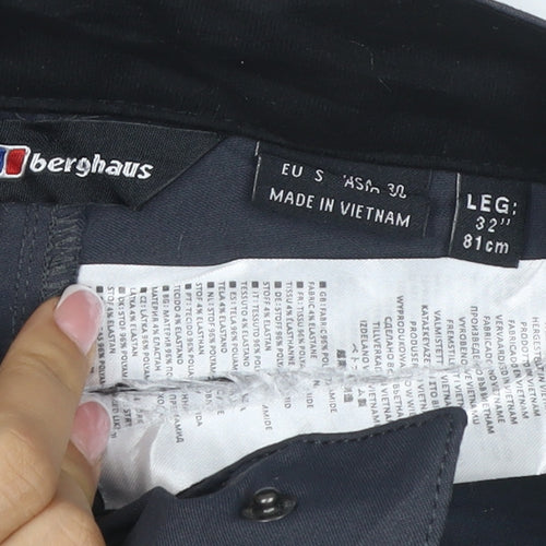 Berghaus Men's Navy S 30in 32in Leg Stretch Outdoor Walking Trousers