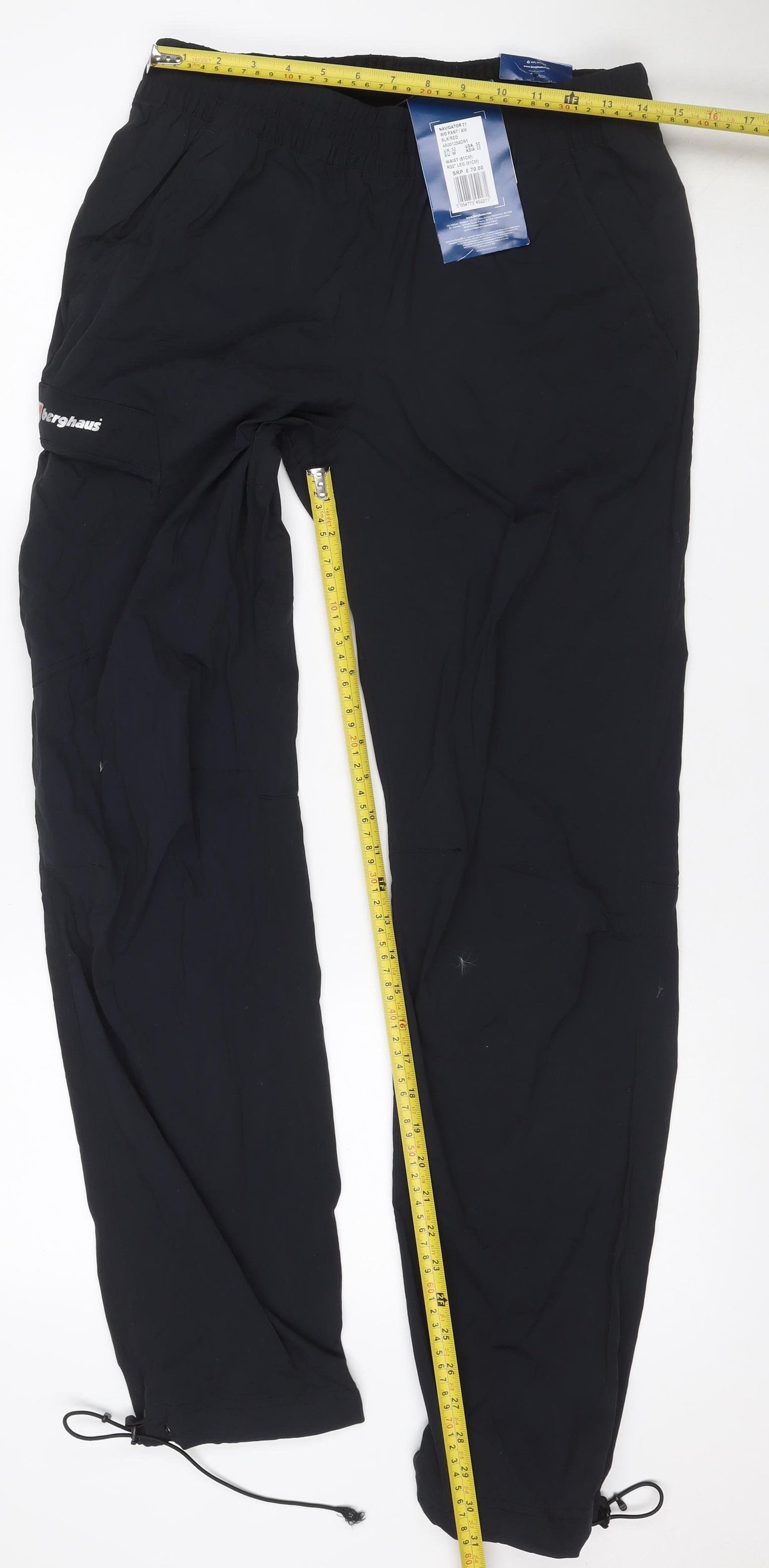 Berghaus Men’s Black 32R Navigator 2.1 Outdoor Trousers
