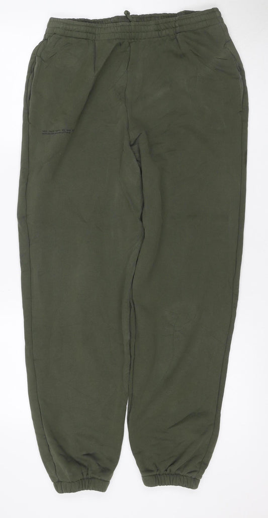 Pangaia Women Green L Organic Cotton Sweatpants Jogger Elastic Waist