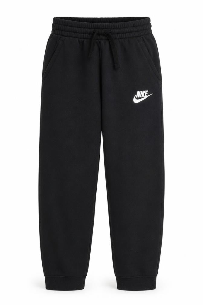 Nike Boys Black 158 Jogger Sweatpants Cotton Blend Drawstring Logo