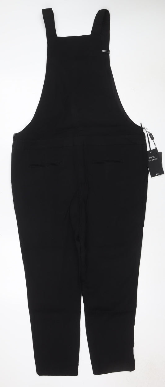 Next Tailoring Women’s Black UK 14 Sleeveless Straight Leg Jumpsuit
