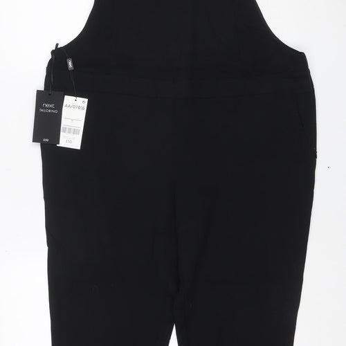 Next Tailoring Women’s Black UK 14 Sleeveless Straight Leg Jumpsuit