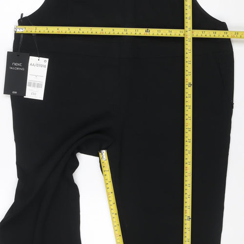 Next Tailoring Women’s Black UK 14 Sleeveless Straight Leg Jumpsuit