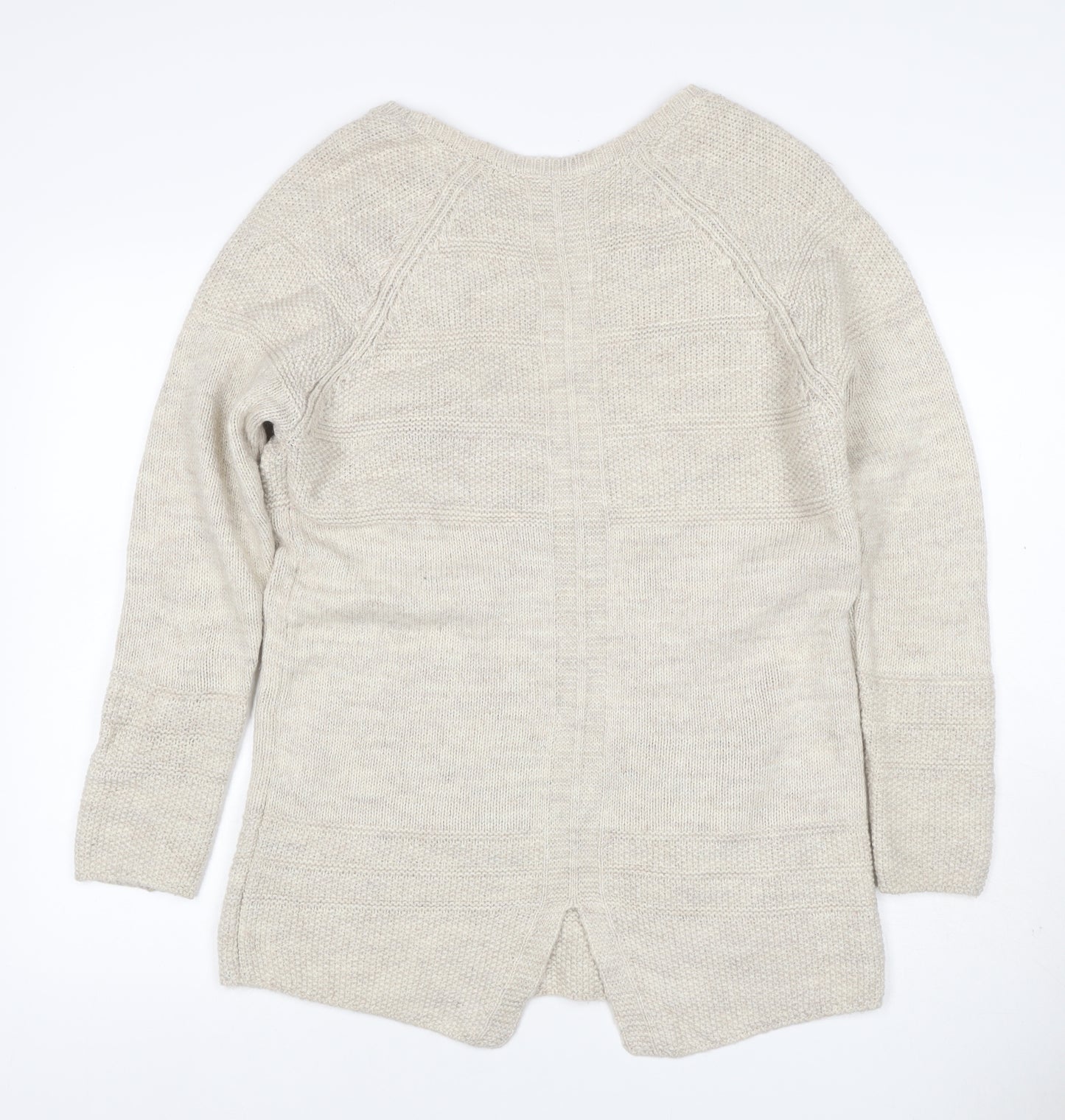M&S Indigo Women’s Ivory UK 10 Wool Blend Tunic Jumper