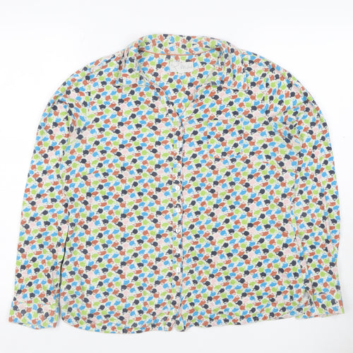 Mistral Women’s Multicoloured Size 12 Geometric Cotton Button-Up Shirt