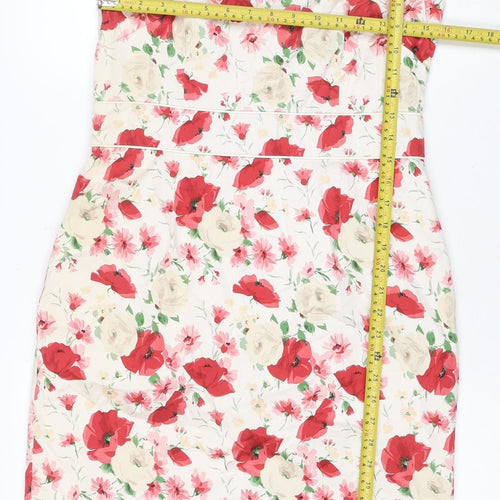 Laura Ashley Women Multicoloured Floral Fit & Flare Dress UK 12