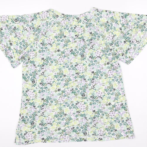Fat Face Women’s Multicoloured Floral Kimono Sleeve Blouse UK 8