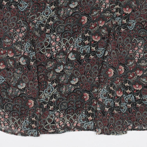 Damart Women Multicoloured Paisley A-Line Knee Length Skirt UK 26/28