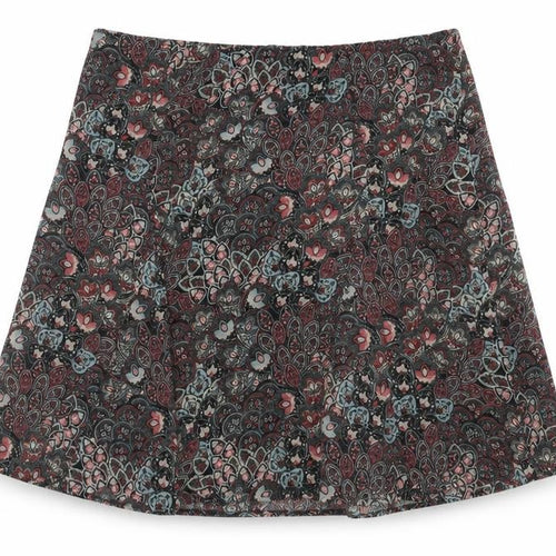 Damart Women Multicoloured Paisley A-Line Knee Length Skirt UK 26/28