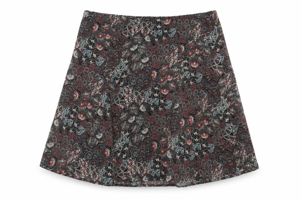Damart Women Multicoloured Paisley A-Line Knee Length Skirt UK 26/28