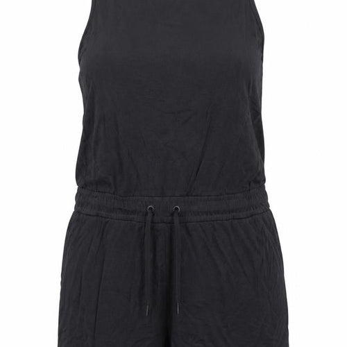 Goodmove Women Black Size 20 Modal Sleeveless Drawstring Romper Playsuit