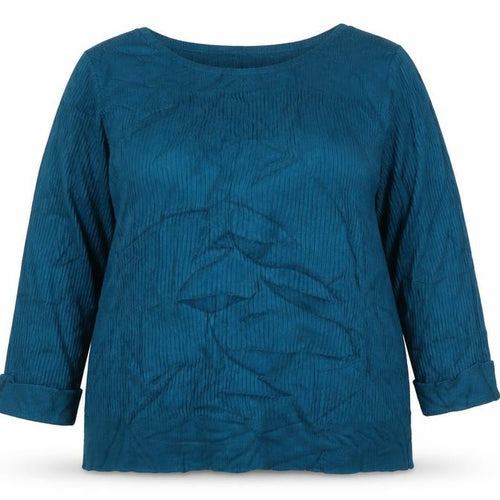 Marks and Spencer Women’s Blue UK 20 Rib Knit Long Sleeve Tunic Jumper