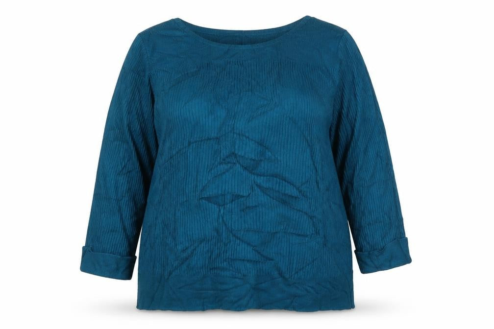 Marks and Spencer Women’s Blue UK 20 Rib Knit Long Sleeve Tunic Jumper