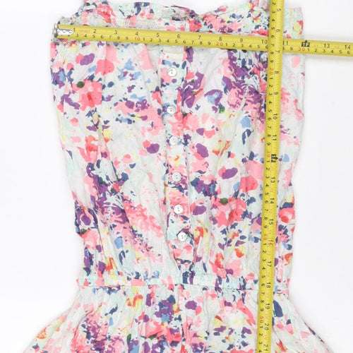 Soucial Women Multicoloured UK 8 Floral Halterneck Wrap Blouse