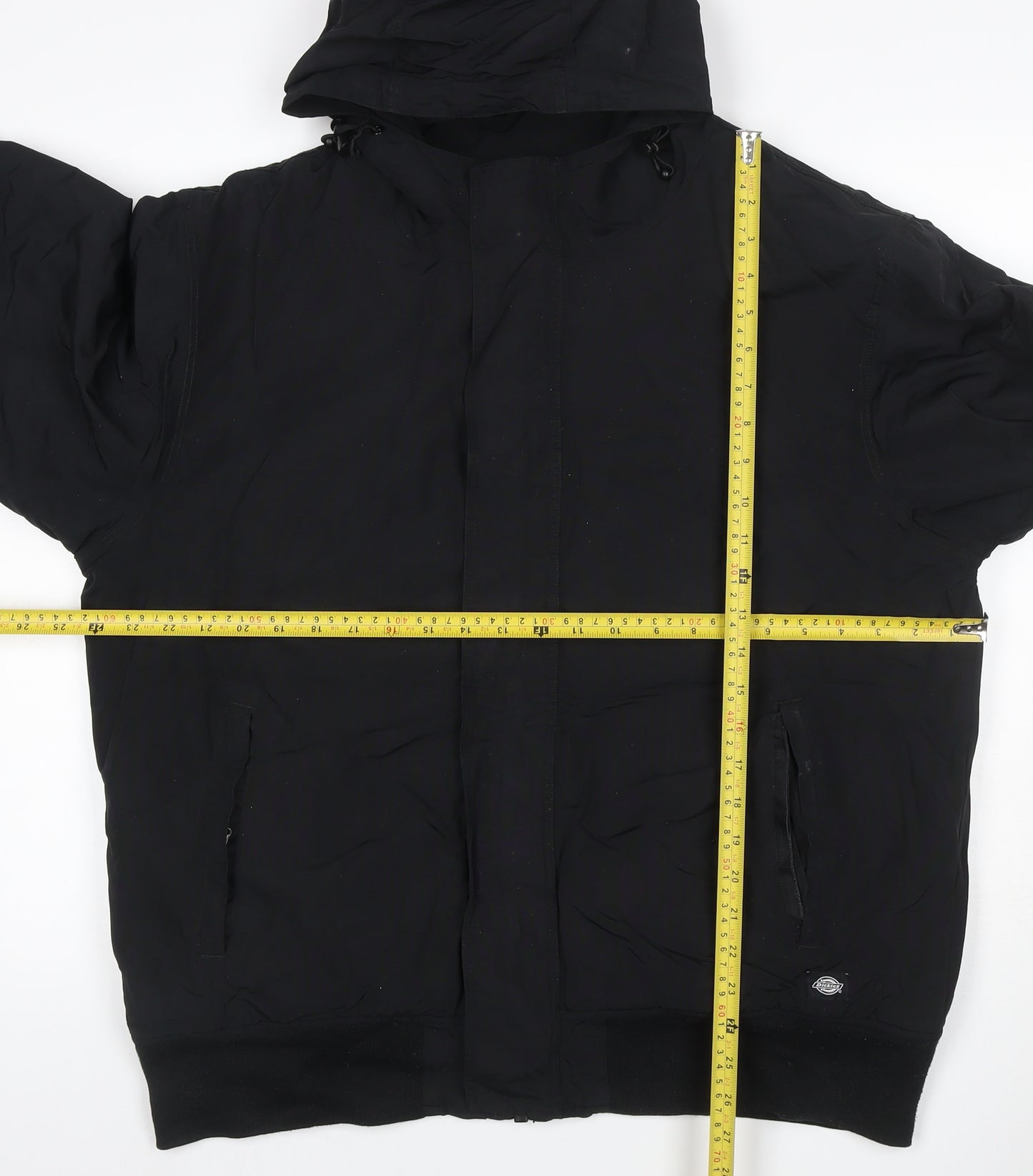 Dickies Men’s Black XL Hooded Padded Full Zip Workwear Jacket