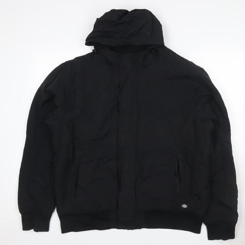 Dickies Men’s Black XL Hooded Padded Full Zip Workwear Jacket