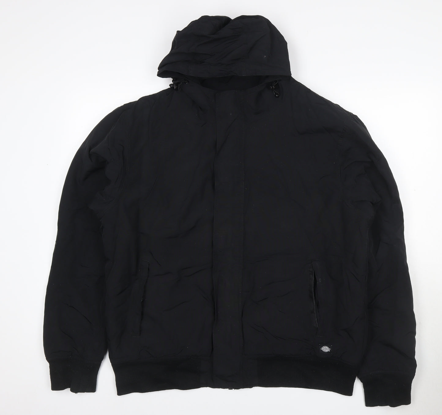 Dickies Men’s Black XL Hooded Padded Full Zip Workwear Jacket