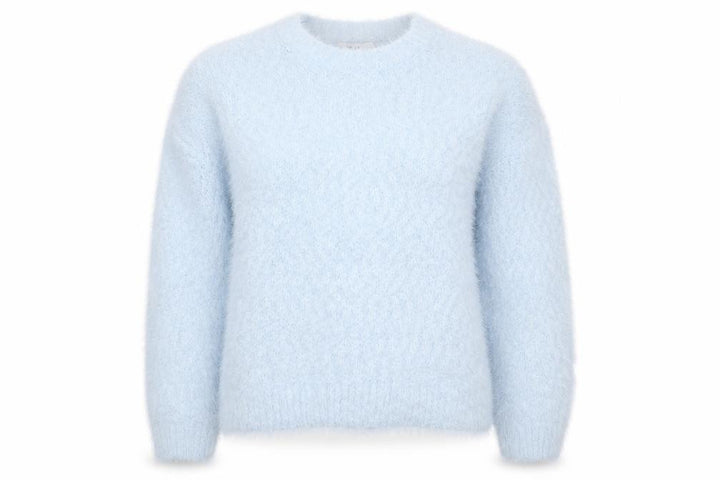 Marks and Spencer Women Blue S Fluffy Knit Crew Neck Pullover Jumper