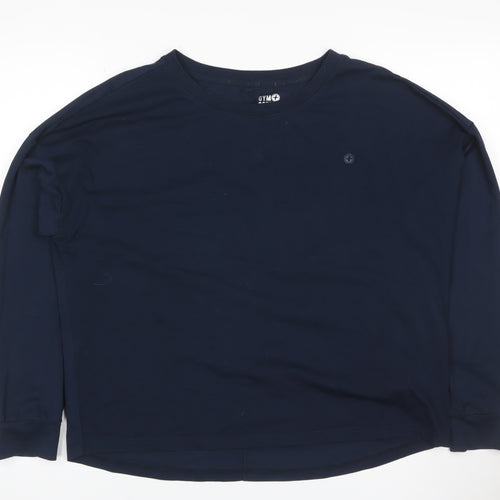 Gym+Coffee Women’s Navy M Basic Long Sleeve Gym Training T-Shirt