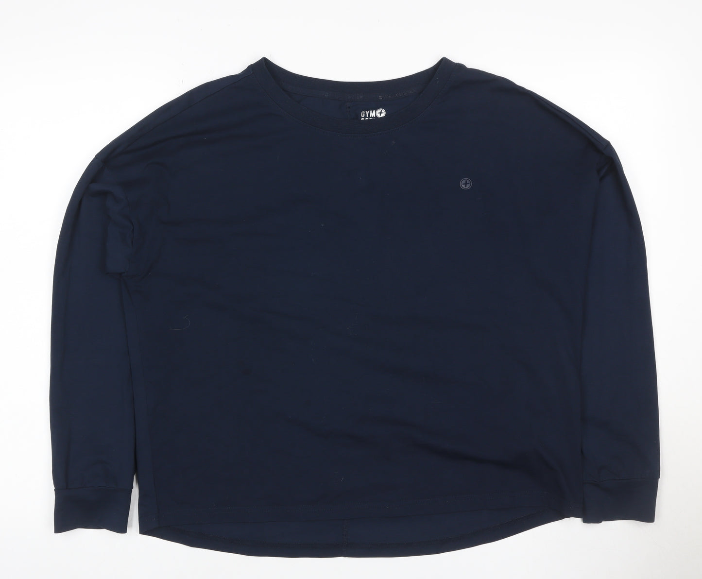 Gym+Coffee Women’s Navy M Basic Long Sleeve Gym Training T-Shirt