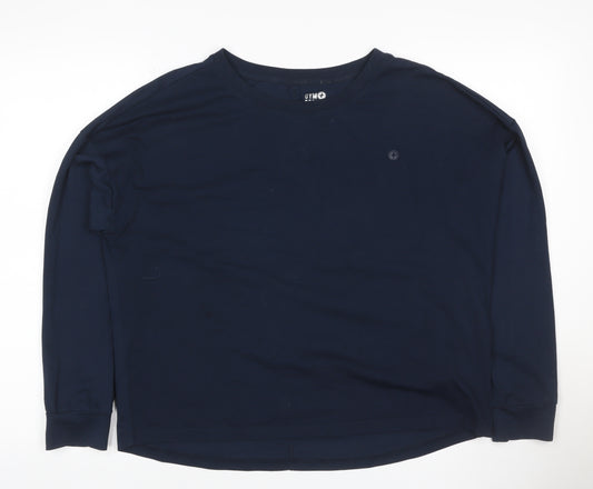 Gym+Coffee Women’s Navy M Basic Long Sleeve Gym Training T-Shirt