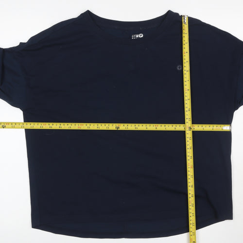Gym+Coffee Women’s Navy M Basic Long Sleeve Gym Training T-Shirt