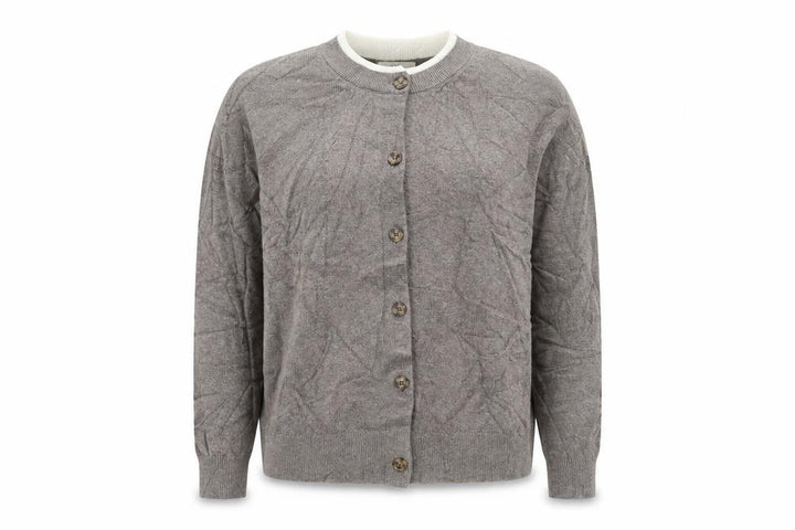 Marks and Spencer Women’s Grey M Button Crew Neck Knit Cardigan