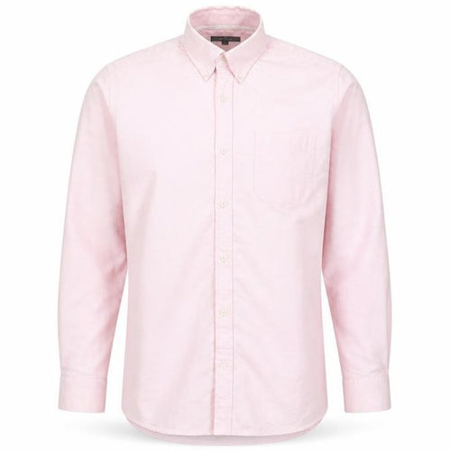 Jeff Banks London Men’s Pink L Cotton Button-Down Long Sleeve Shirt