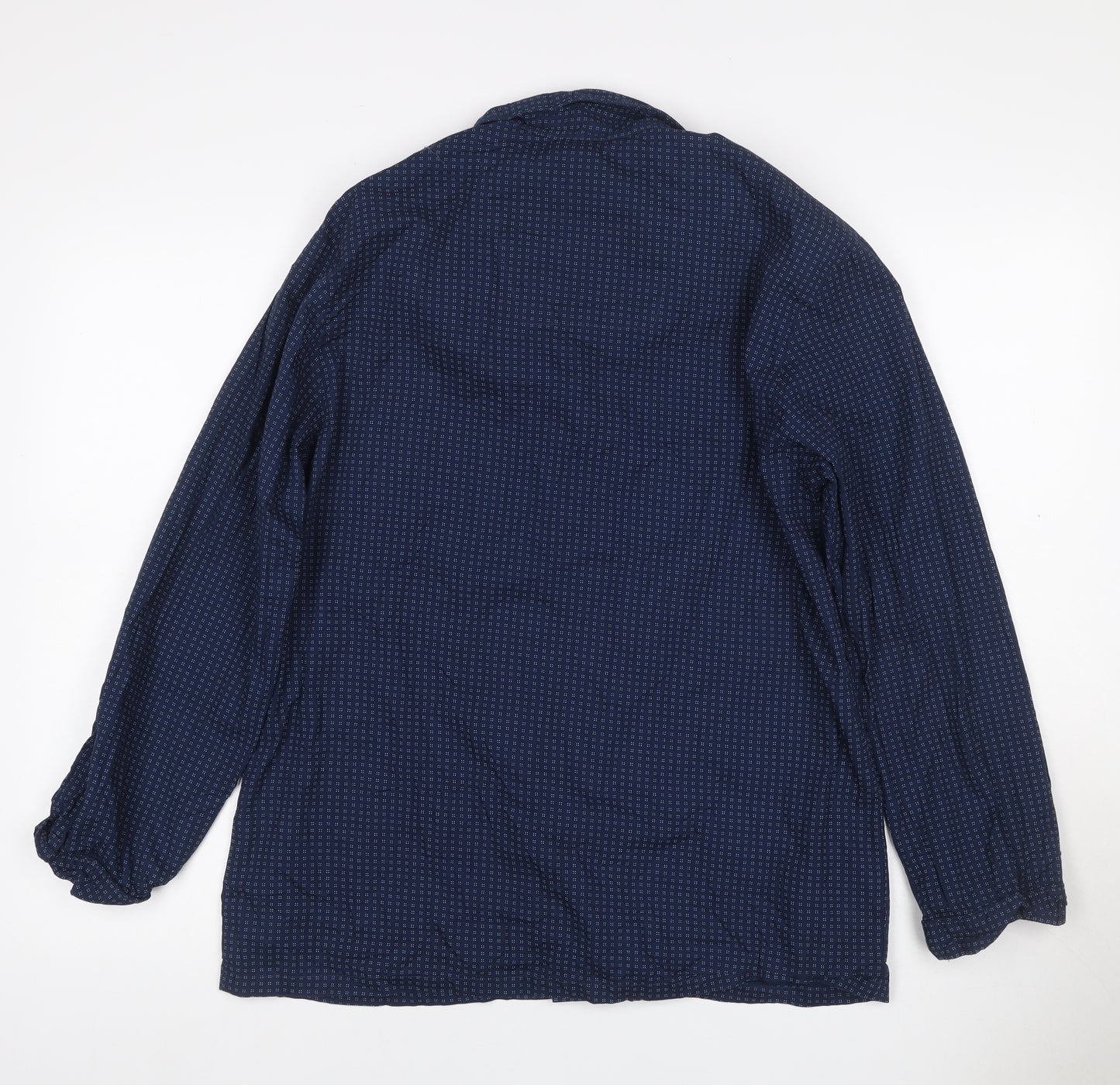 Maine New England Men's Blue S Geometric Long Sleeve Button-Up Shirt