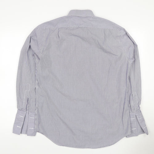 TM Lewin Men’s Purple Stripe 15.5 Regular Fit Cotton Formal Shirt
