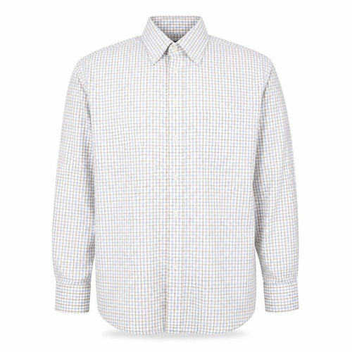 Racing Green Men's Multicoloured Check Cotton Button-Down Shirt M