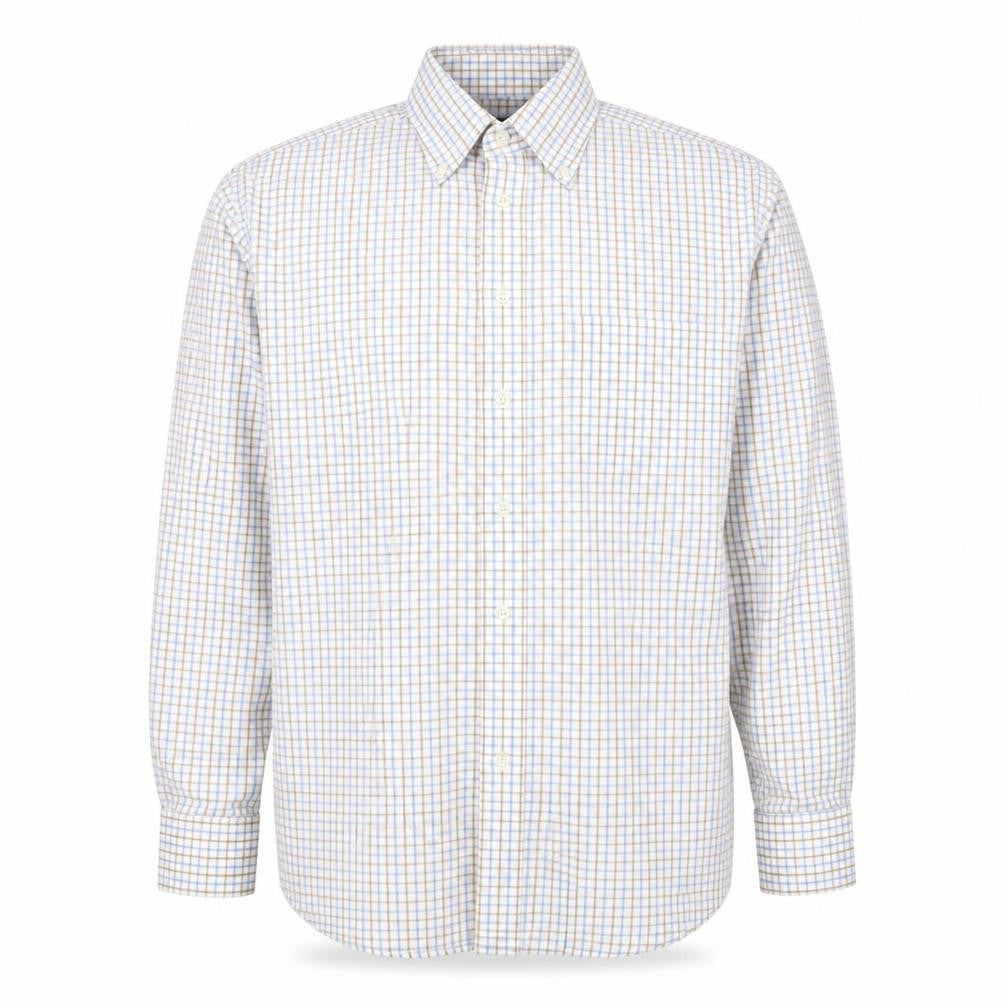 Racing Green Men's Multicoloured Check Cotton Button-Down Shirt M