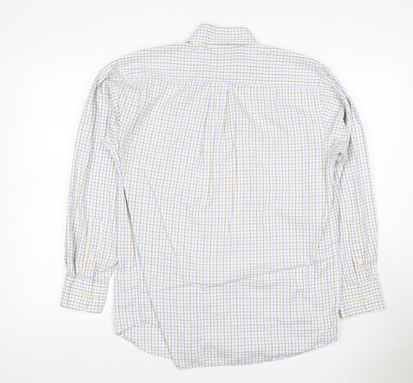 Racing Green Men's Multicoloured Check Cotton Button-Down Shirt M