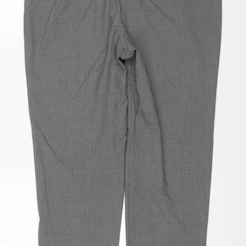 Marks & Spencer Women’s Grey Check The Mia Slim Trousers UK 16 Long