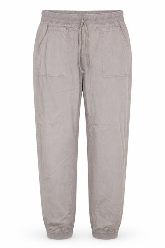 Marks & Spencer Women Grey Size 18 Regular Lyocell Cotton Jogger Trousers