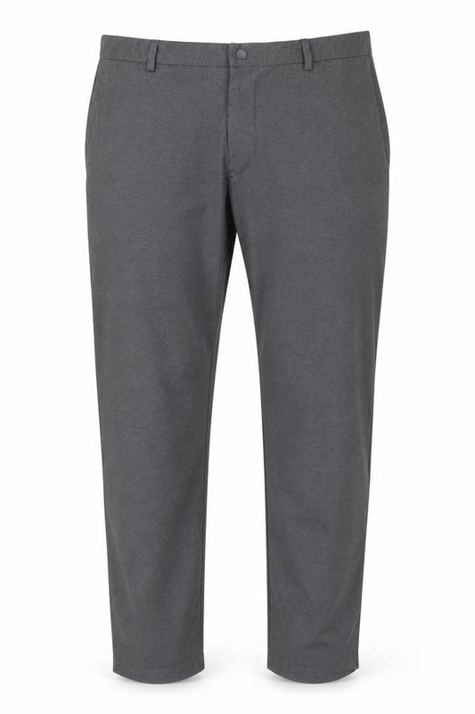 Uniqlo Men’s Grey 2XL Stretch Tapered Smart Trousers Zip Pockets