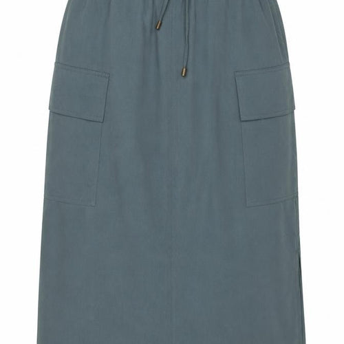 Marks and Spencer Women Green UK 14 Cargo Long Drawstring Skirt