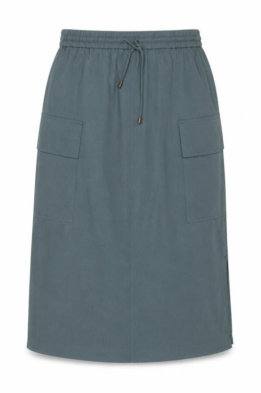 Marks and Spencer Women Green UK 14 Cargo Long Drawstring Skirt