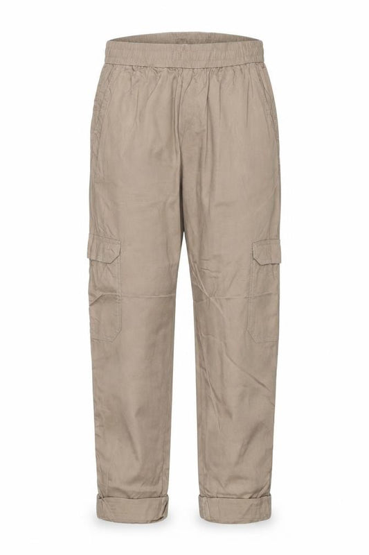 John Lewis Anyday Women Beige UK 12 Lyocell Cargo Jogger Trousers