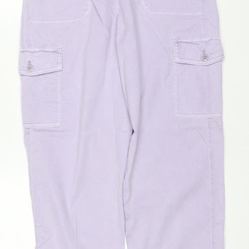M&S Collection Women’s Lilac Purple Size 10 Lightweight Cargo Trousers
