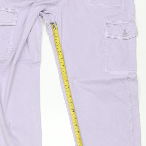 M&S Collection Women’s Lilac Purple Size 10 Lightweight Cargo Trousers