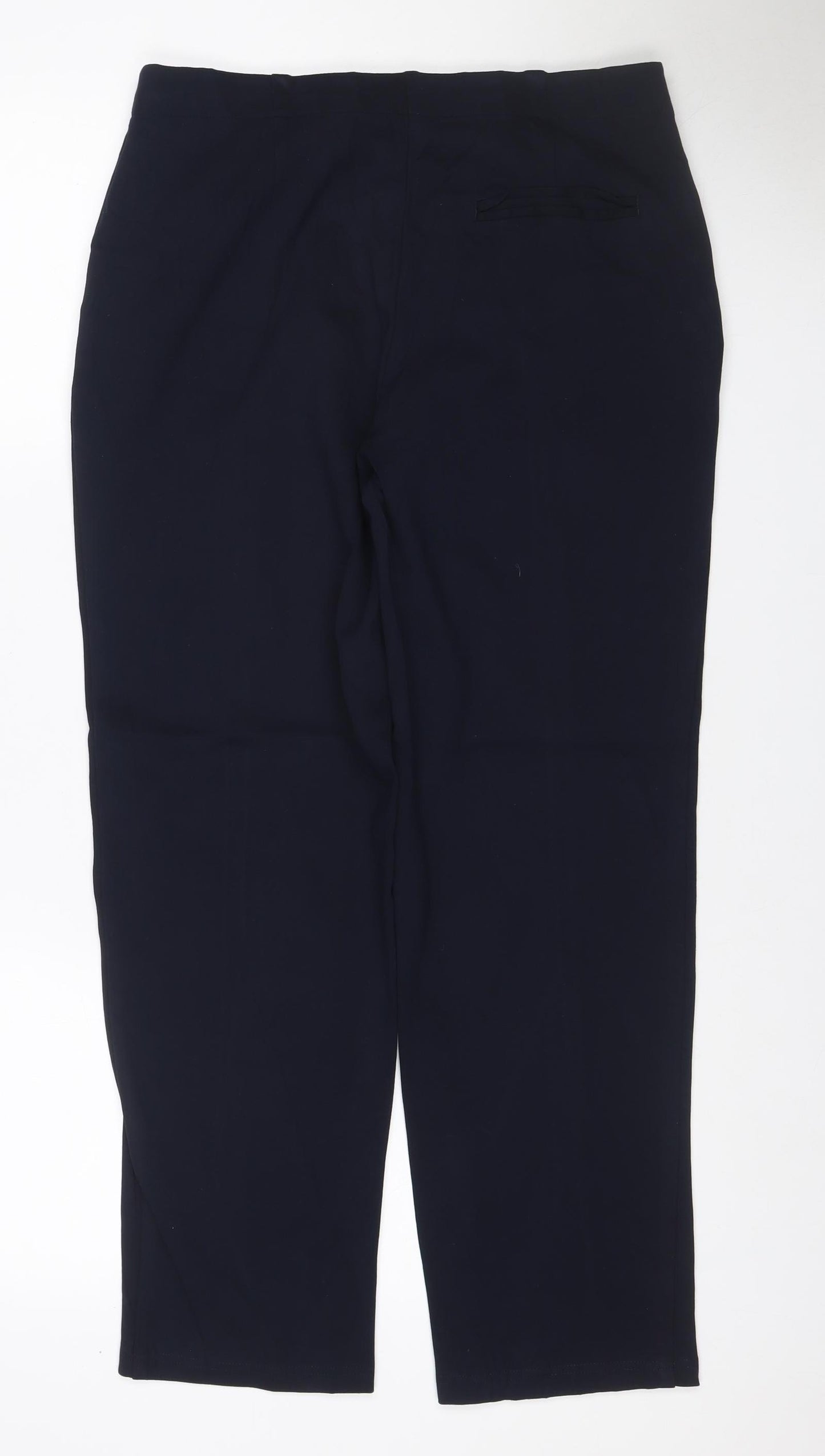 Marks & Spencer Women’s Black Size 12 Short Straight Leg Trousers